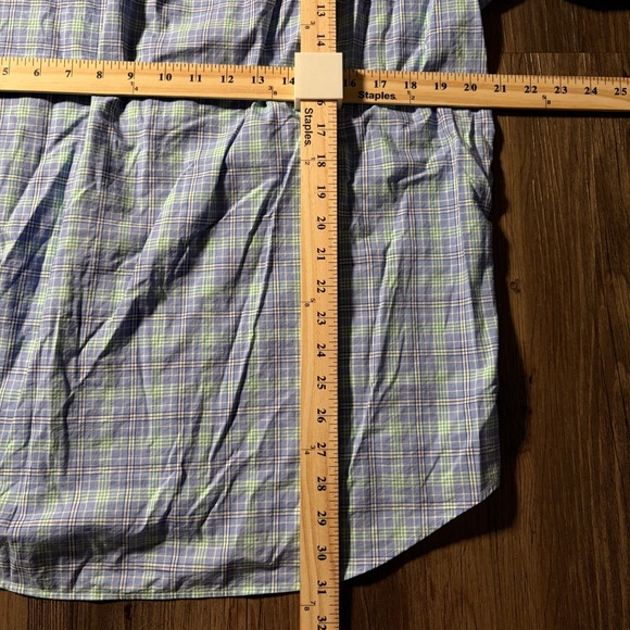 Ralph Lauren Men's Long Sleeve Plaid Button Down Shirt Blue Green Size L - Picture 5 of 5